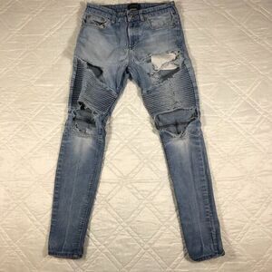 Pacsun of Los‎ Angeles Very Distressed active stretch blue jeans 30X30